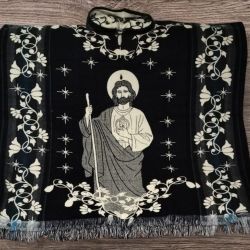 San Judas Tadeo Poncho With Hood 