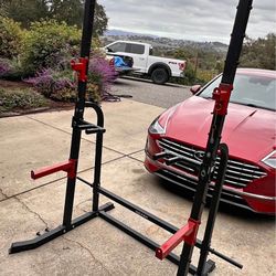 Squat Rack Plus Pulley System 