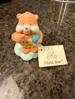 Vintage 1984 Care Bears Friend Bear Figurine w/ Original Tag