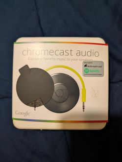 Google Chromecast Audio - Wi-Fi Music Streaming to Any Speaker - New