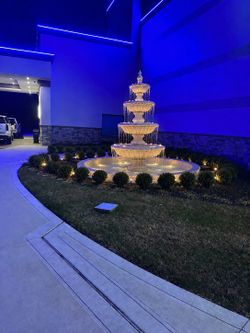 4 Tier water fountain . Luxury outdoor 9 ft