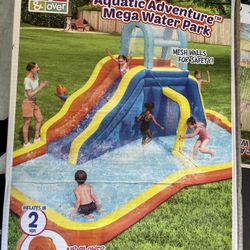 Fresno Pick Up The Aquatic Adventure™ Mega Water Park is the ideal backyard play experience. This inflatable water park features a safe and sturdy wat