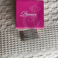 Premier Designs Gold/Black Cuff Bracelet 