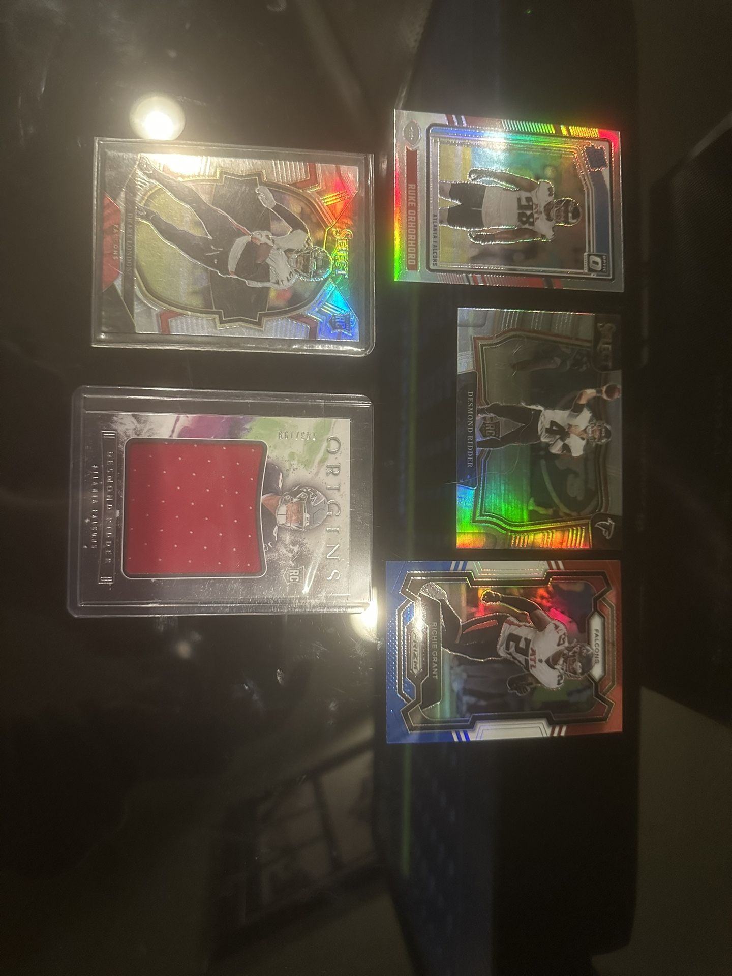 Atlanta Falcons Football Card Lot Of 5 Cards