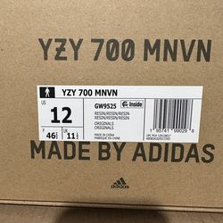 NEW Yeezy YZY 700 MNVN Resin Size 12