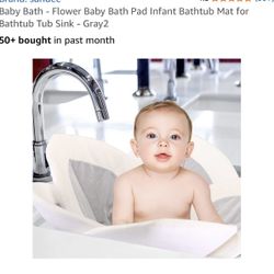 Infant Flower Mat Bath For Sink 