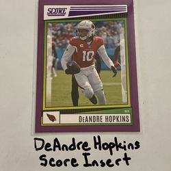 DeAndre Hopkins Baltimore Ravens WR Score Short Print Insert Card. 