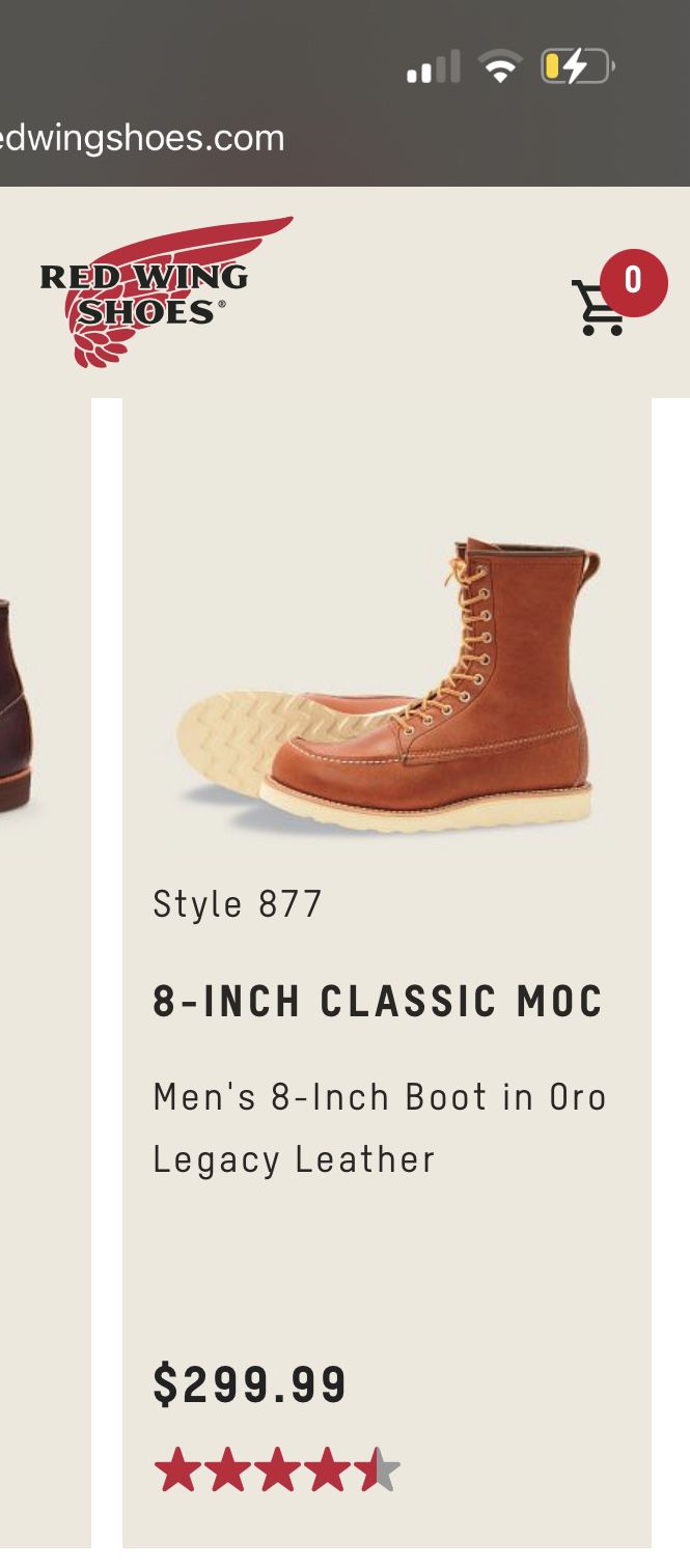 Red Wing  Boots  Used Two Or Three Times Got The Wrong Size As Present 