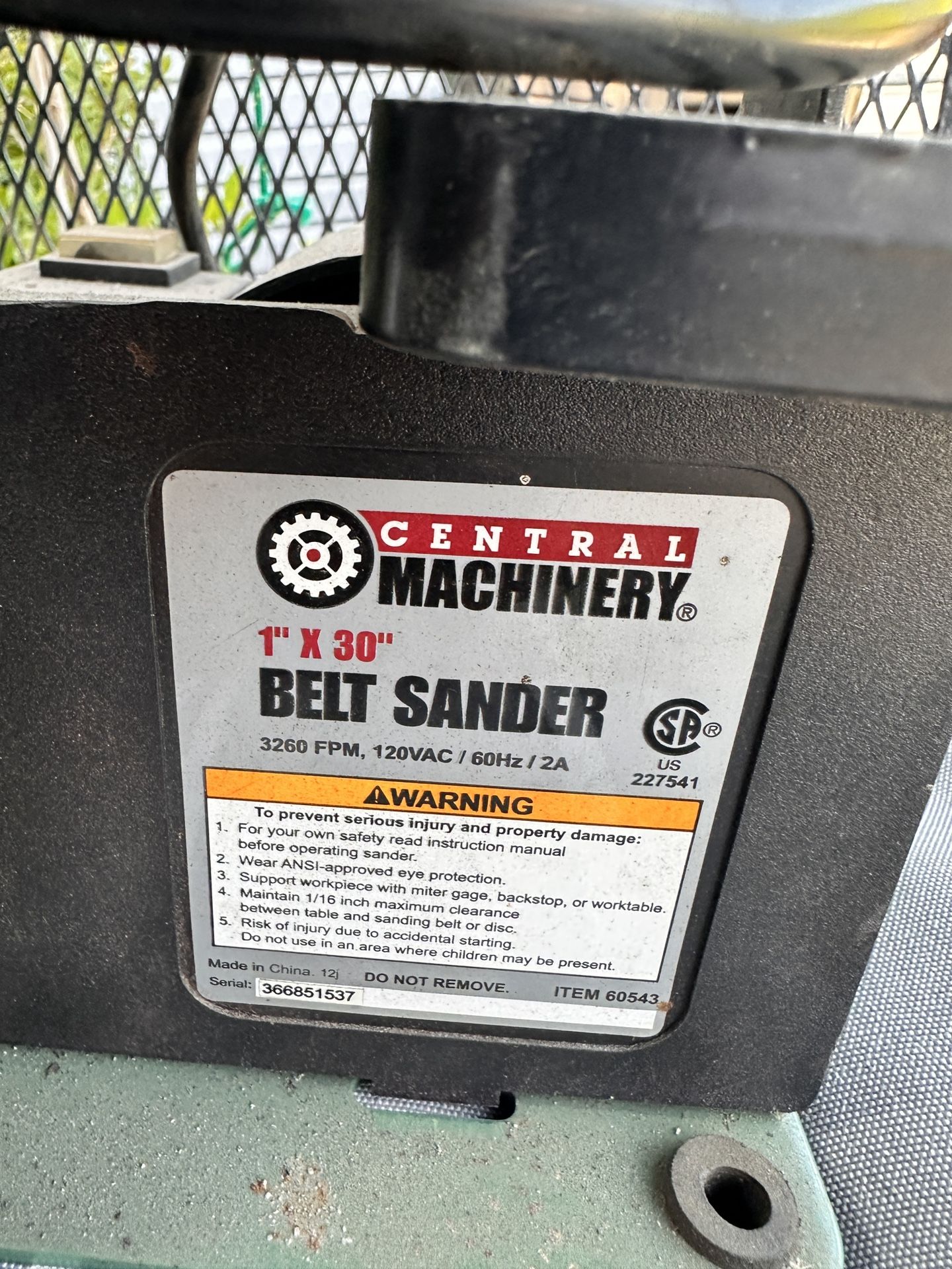 Belt Sander 