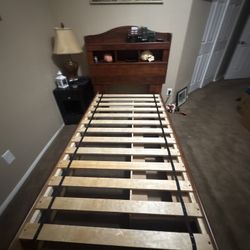 Twin bed with drawers