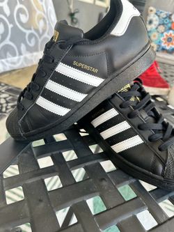 Adidas Superstar Sneakers Black White size 5.5 men 6.5 women