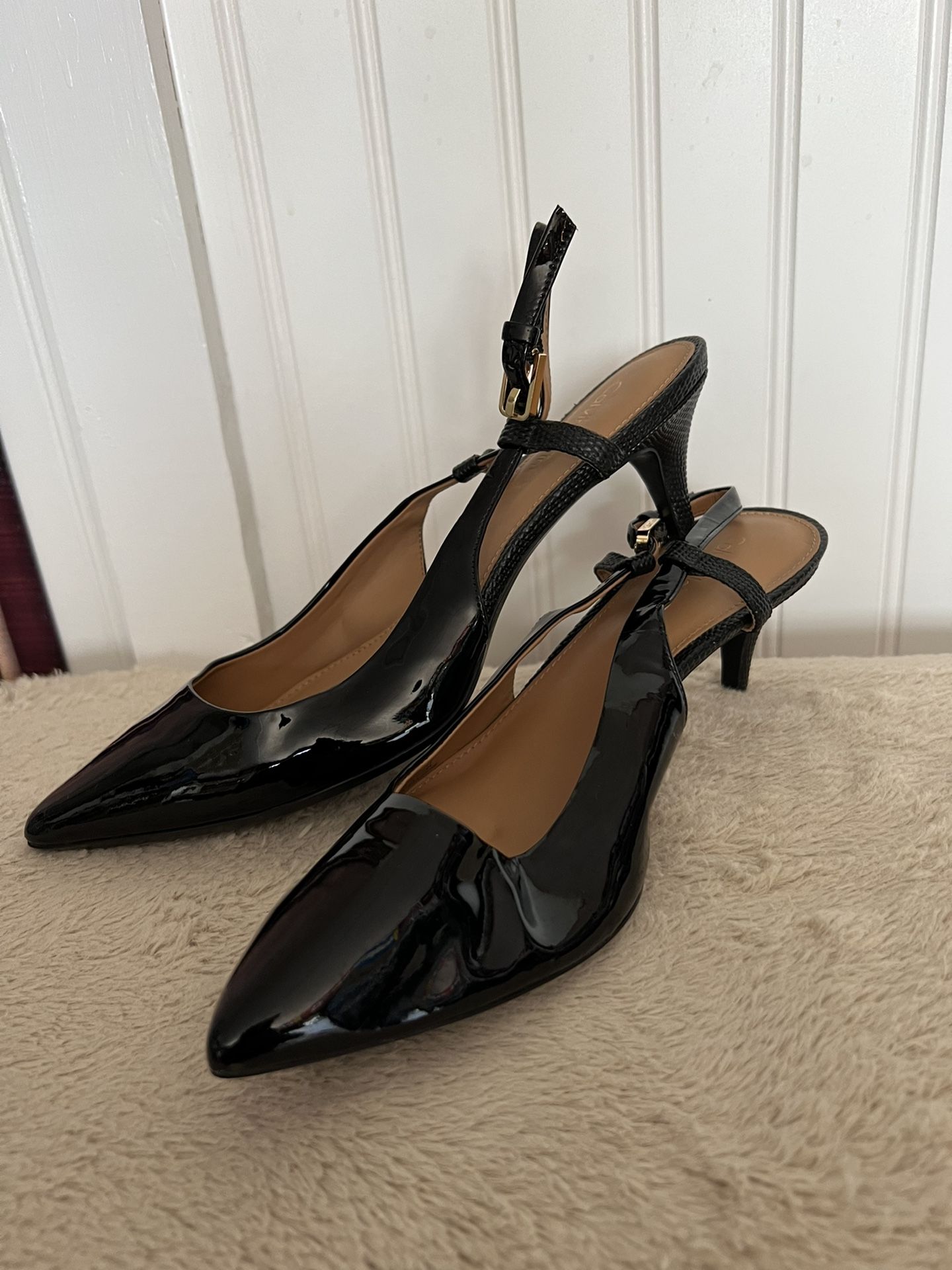 Calvin Klein Sling Back Black Pumps listing size 8