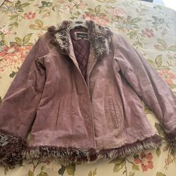 Lilac Leather Women’s Jacket 