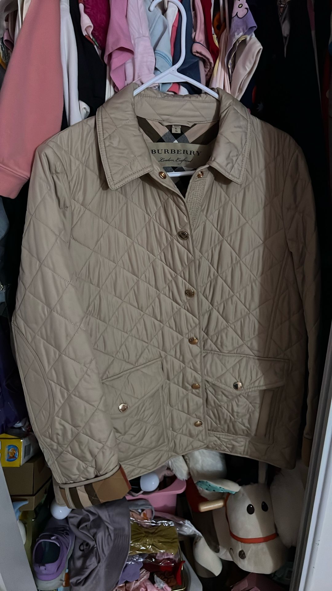 Burberry Quilt Women Jacket Sz XL
