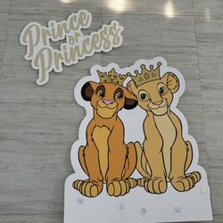 Lion King Cutout Gender Reveal 