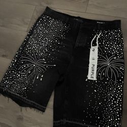 Purple Jean Shorts (Brand New)