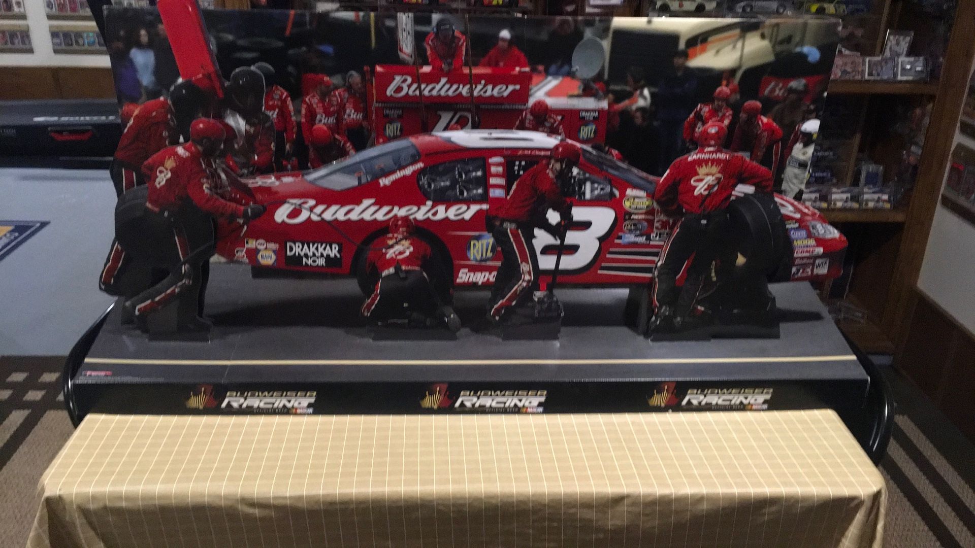 3D Cardboard DALE JR BUDWEISER Pit Stall