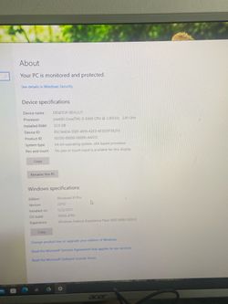 Desktop gaming cpu (specs on picture)
