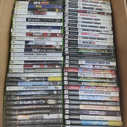 Whole Box of Xbox and PlayStation Video Games