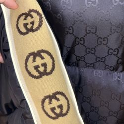 Gucci Black & Tan Down Puffer Jacket 