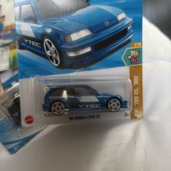 HOT WHEELS 2025 HW : '70S VS. '90S 1/10 - ' 90 HONDA CIVIC EF BLUE