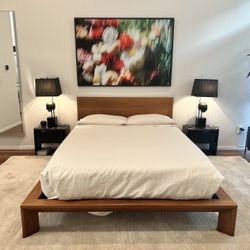 Rove Concepts Xander Queen Bed frame - Walnut 