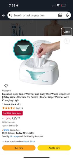 Hiccapop Baby Wipes Warmer