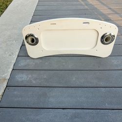 Custom Starboard Rigging/Cutting Table with 2 Polished Stainless Steel Rod Holders 