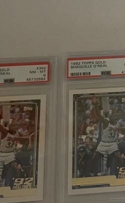 Shaq Rc Psa 8 1992 Topps Gold