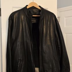 Leather Jacket Men's Large