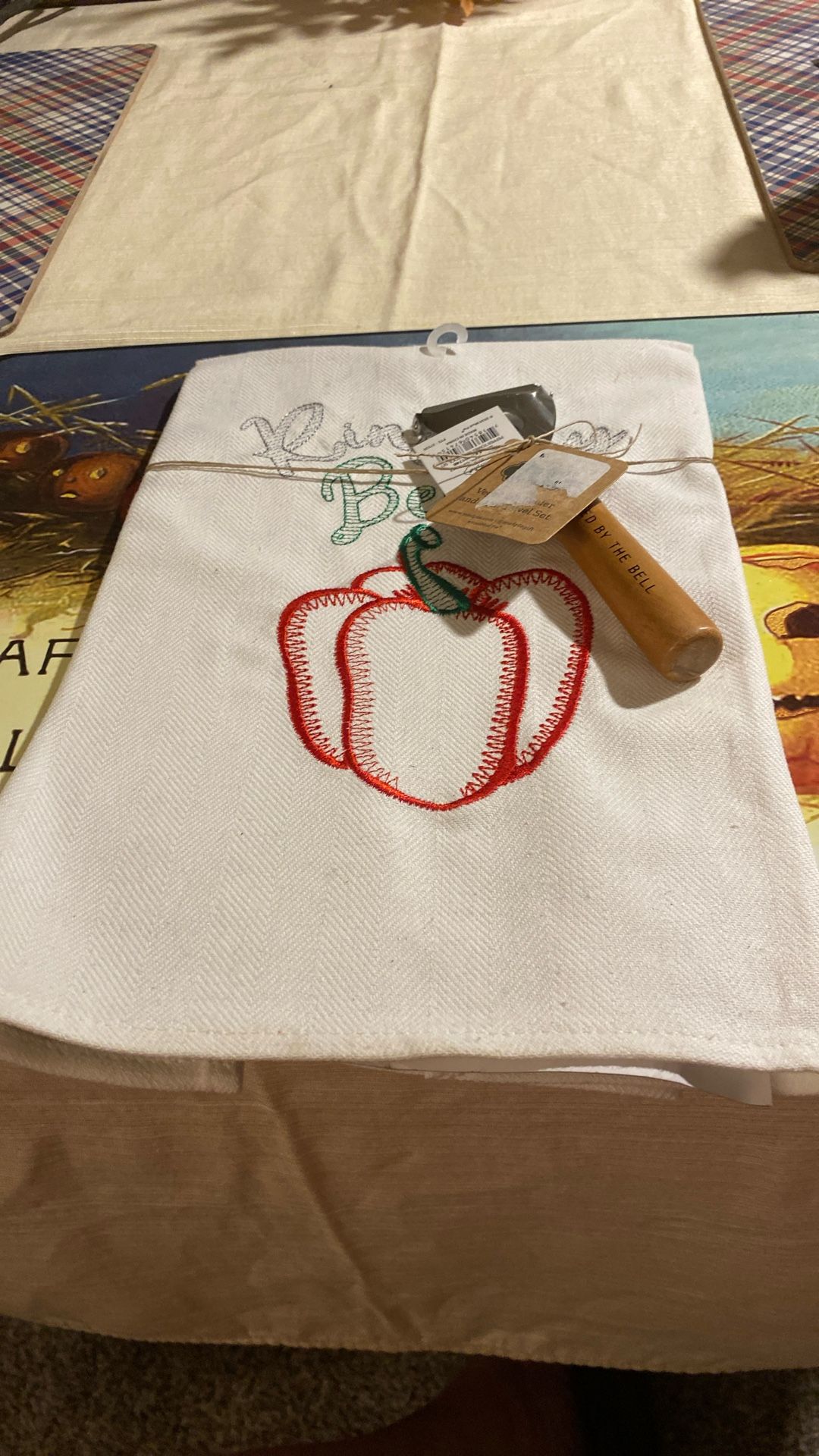 Mud Pie Gift Set With Towel And Peeler