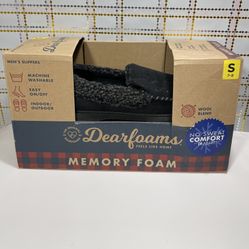 Dearfoams Memory Foam Slippers Men’s Size Small 7-8