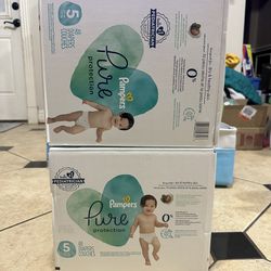 Size 5 Pampers Pure $25 Each Box 