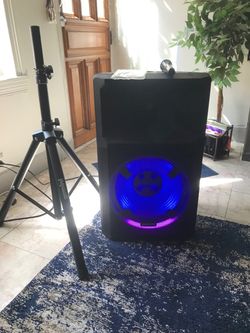 Bluetooth speaker led lights &  stand
