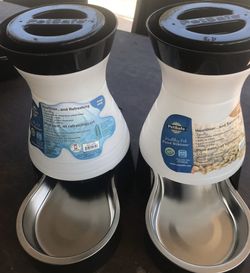 Healthy pet water station and food station