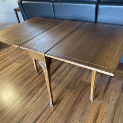 Vintage Refinished Italian Drop Leaf Table 