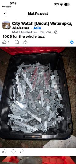 Large Lot of Galvanized Metal Framing Brackets