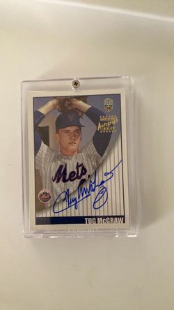 Tug McGraw Topps Certified Autograph Baseball Card