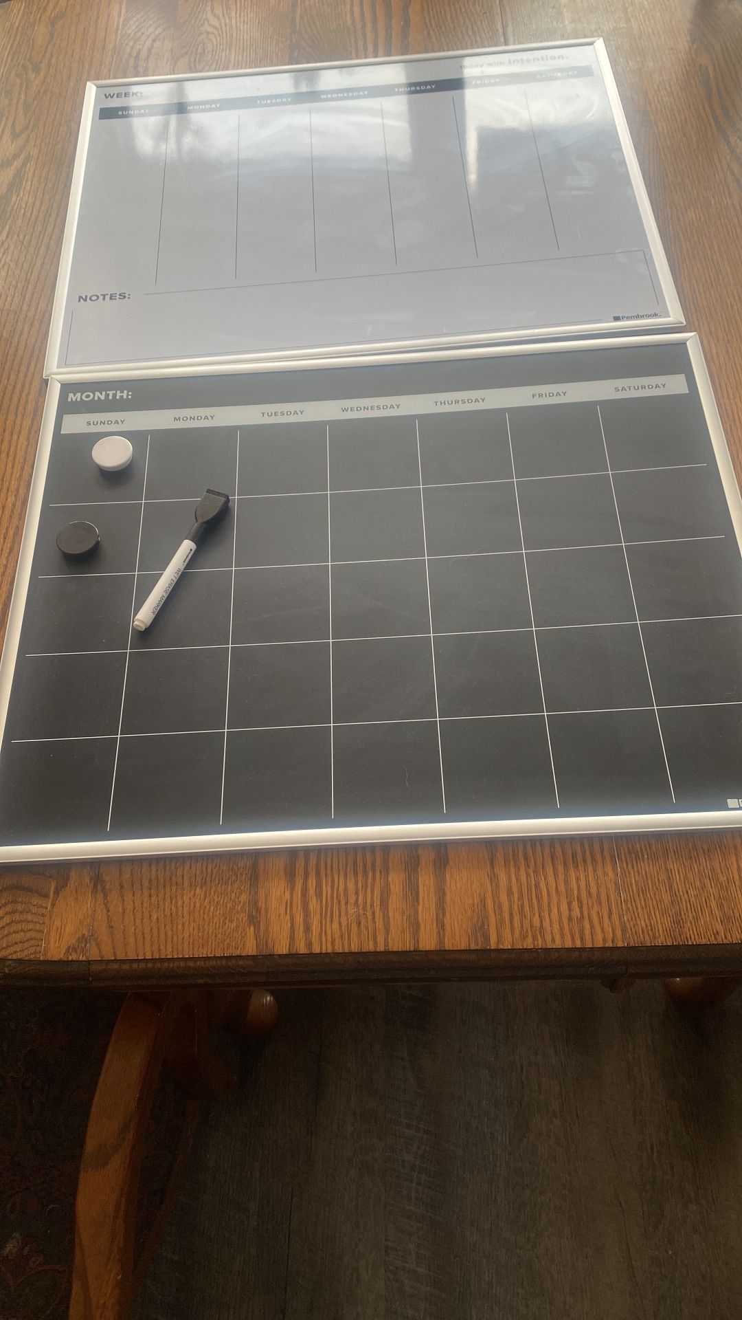 Pembrook Week/Month Magnetic Dry Board OBO