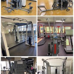 Gym Fitness Dumbbell Olympic Weight Plate Bar Barbell Bench Rack Power Squat Leg Press Spin Bike Curl Extension Chest Rower Rogue
