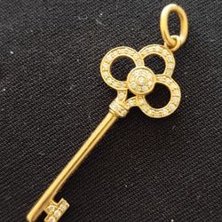 Tiffany & Co 18 Karat Gold "Crown Key"