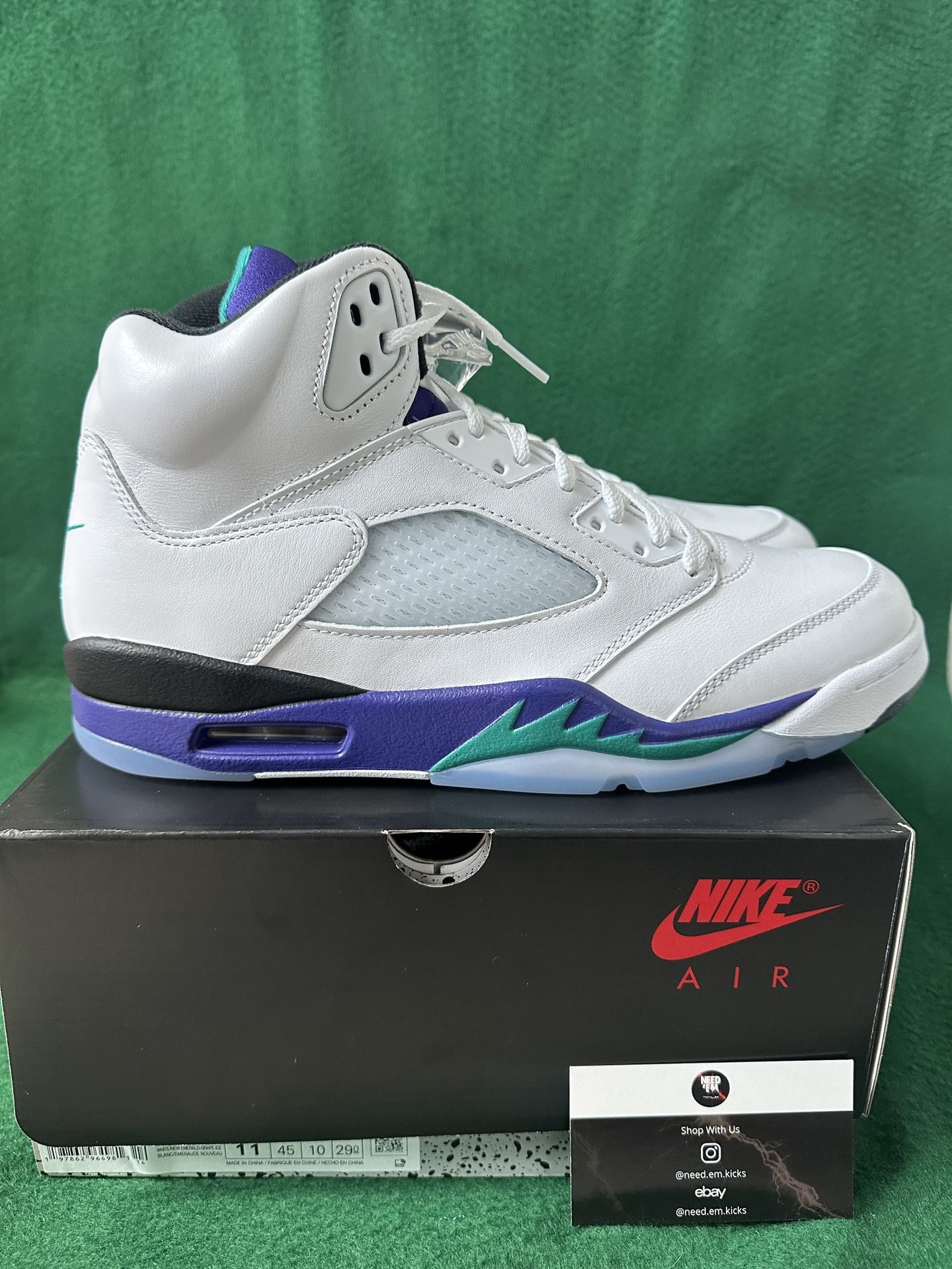 Air Jordan 5 Retro Grape Size 11