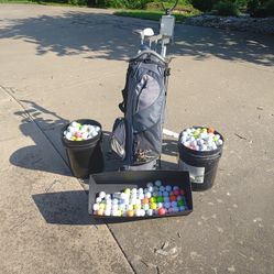 Precise Golf Clubs and Buckets of Golf Balls