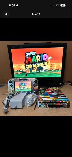 Wii u comes whit cables controller and one Wii controller with dock charger
