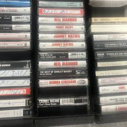 Vintage Estate Find Lot Of 135 Cassette Tapes Country Rock Other Genres & Artist