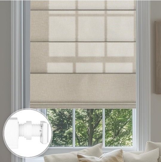 No Drill Roman shades