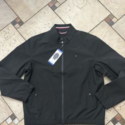NWT Tommy Hilfiger Men's lightweight Black Jacket size L