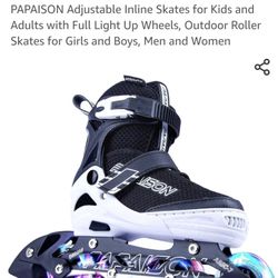 Adjustable Inline Skates For Kids With Extra Protectors 