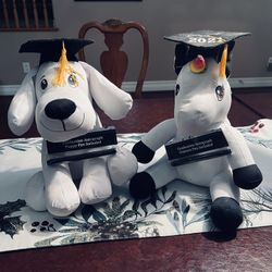 A Pair Of Puffy Dog Decoration Stuffed Animal