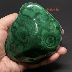 Malachite Genuine Free Form Stone from Congo, Africa 1.42lbs STUNNING STONE!